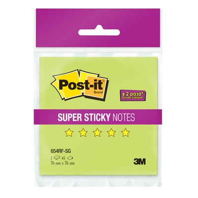 - Post-it Super Sticky 654RF-SG,7676  , 45 .