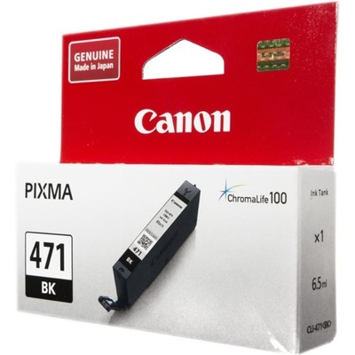   Canon CLI-471 BK (0400C001) .  PIXMA MG5740/6840/7