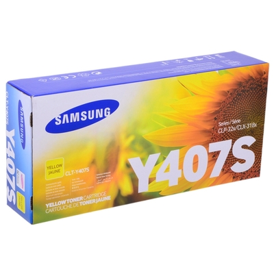 - Samsung CLT-Y407S (SU476A) .  CLP-320/CLX-3185