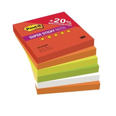 - Post-it Super Sticky 654-6SSRP    7676, 6  90.