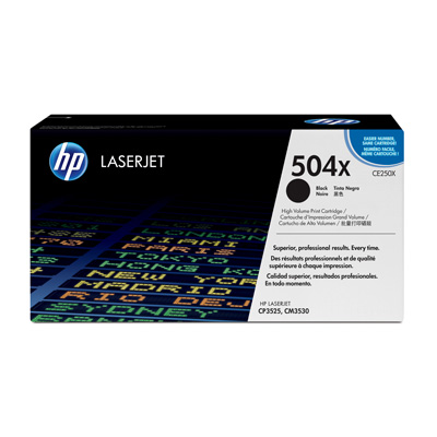   HP 504X CE250X . ..  LJ CP3525