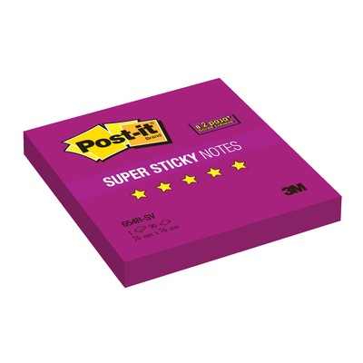 - Post-it Super Sticky 654R-SV,7676 , 90.