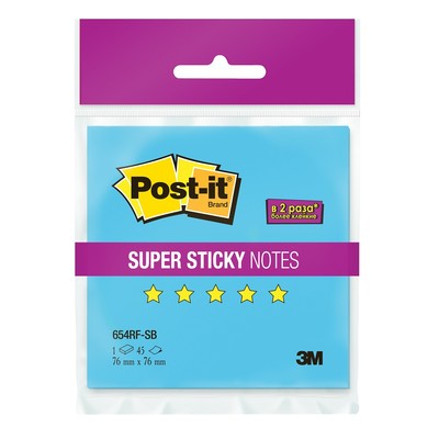 - Post-it Super Sticky 654RF-SB,7676  , 45 .